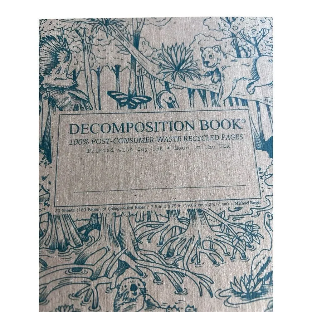 Decomposition Book Everglades College Rule 80 Sheets Gators Manatees Florida Not